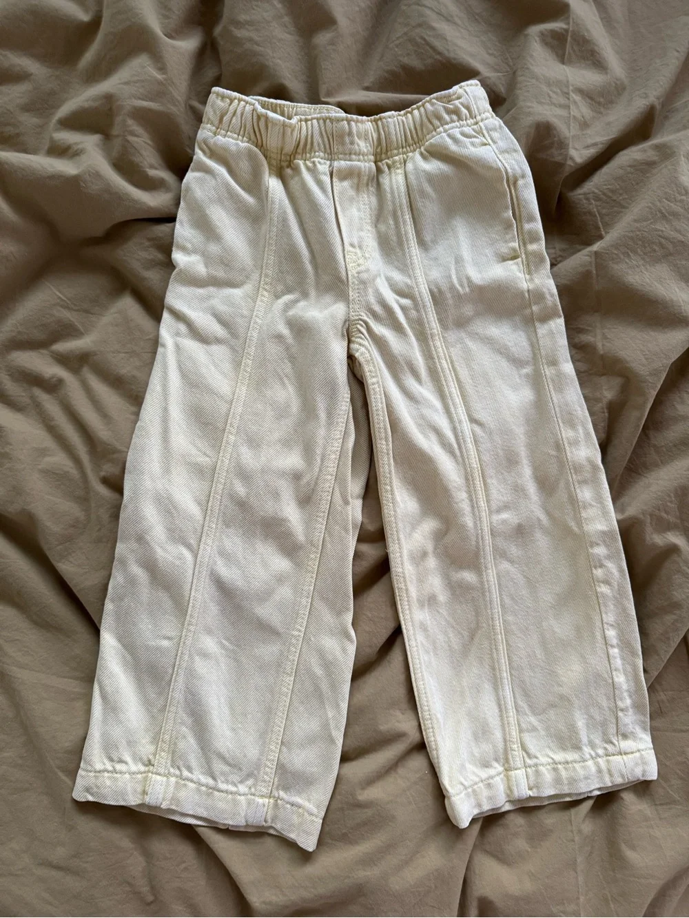 GAP Kids yellow Wide-Leg Pull-On Joggers